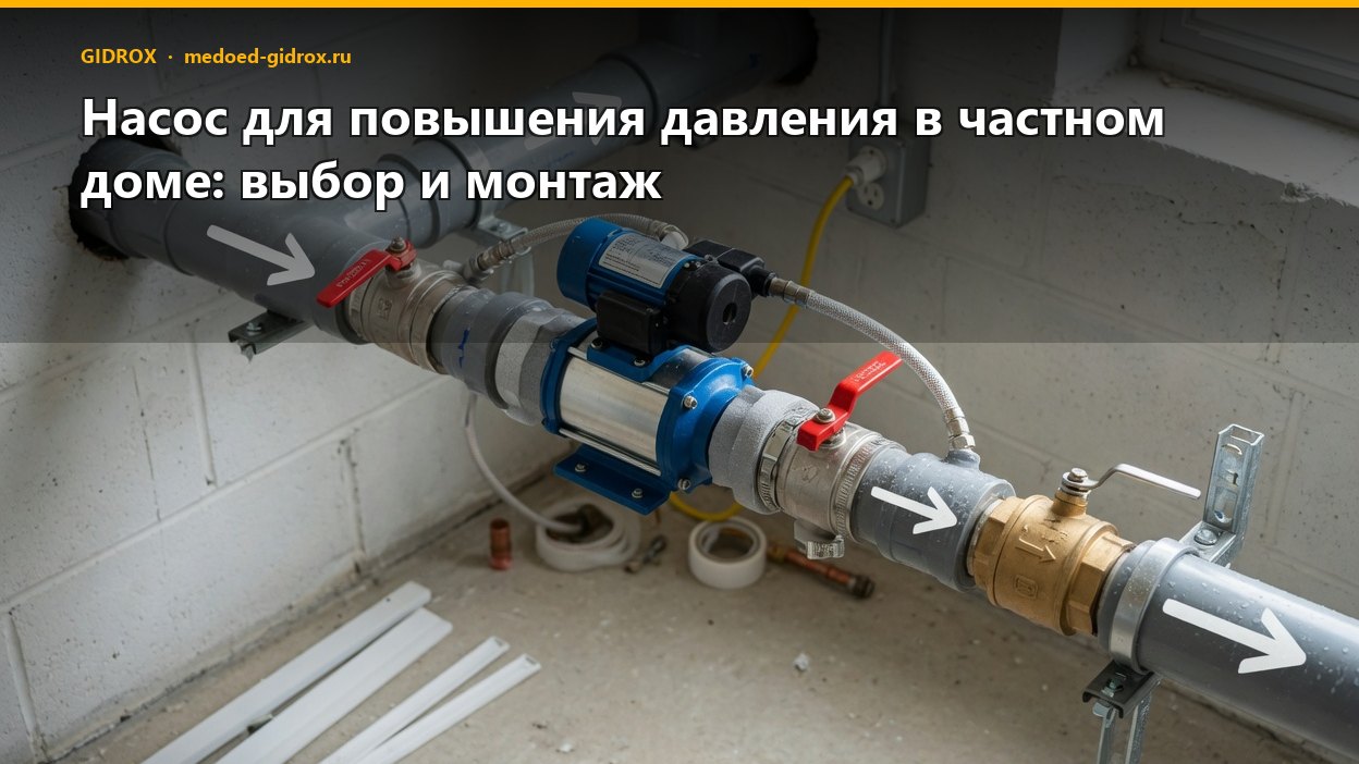 Насос для повышения давления в частном доме: выбор и монтаж