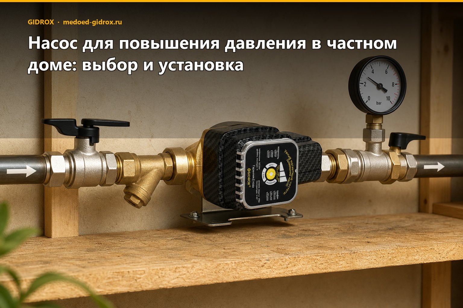 Насос для повышения давления в частном доме: выбор и установка