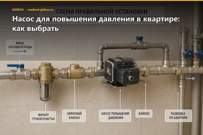 Насос для повышения давления в квартире: как выбрать