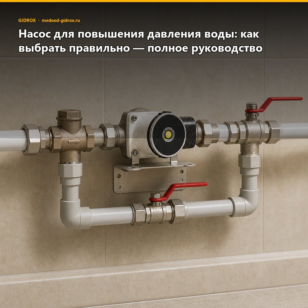 Насос для повышения давления воды: как выбрать правильно — полное руководство