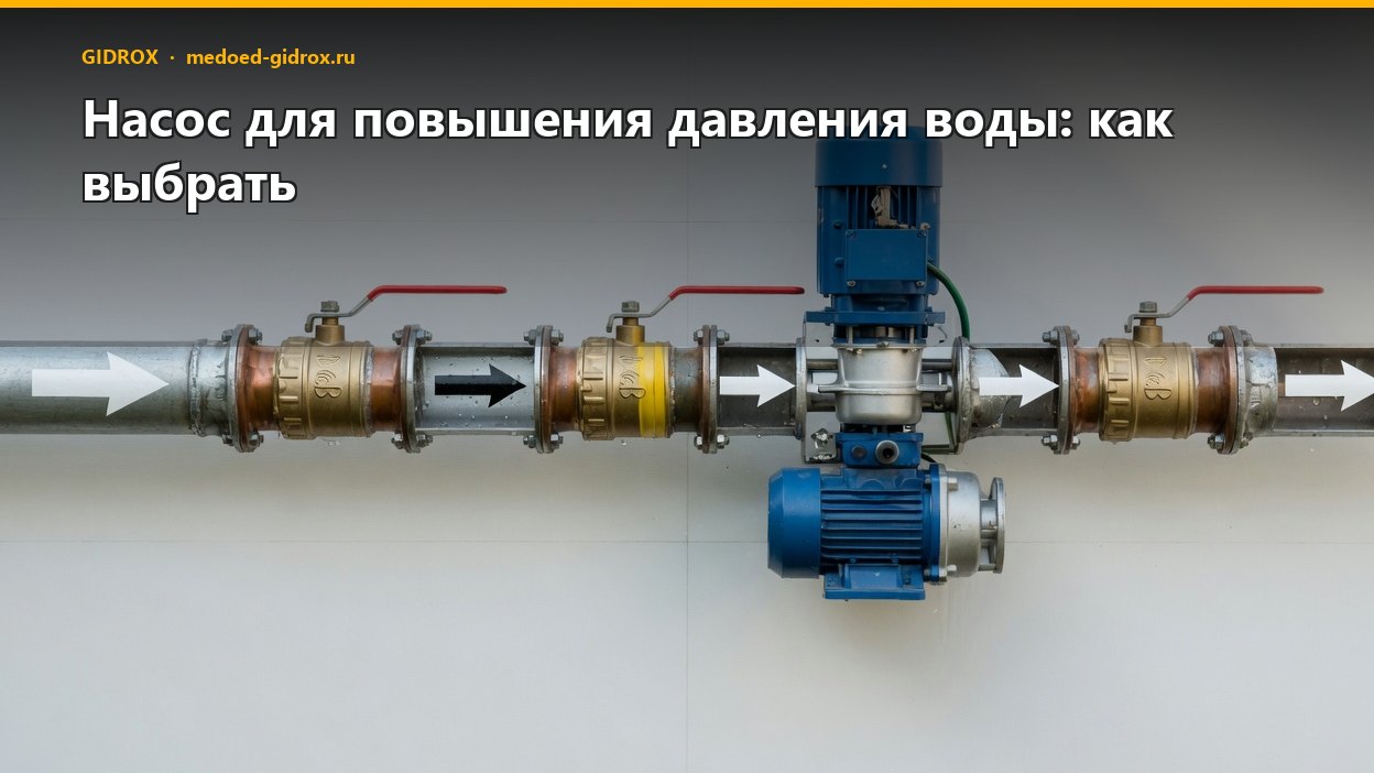 Насос для повышения давления воды: как выбрать