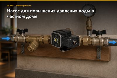 Насос для повышения давления воды в частном доме