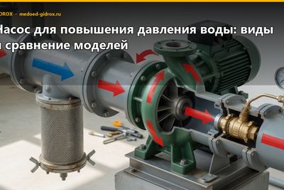 Насос для повышения давления воды: виды и сравнение моделей