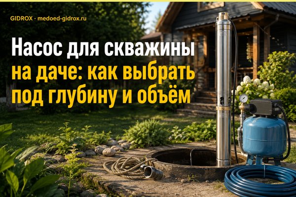 Насос для скважины на даче: как выбрать под глубину и объём