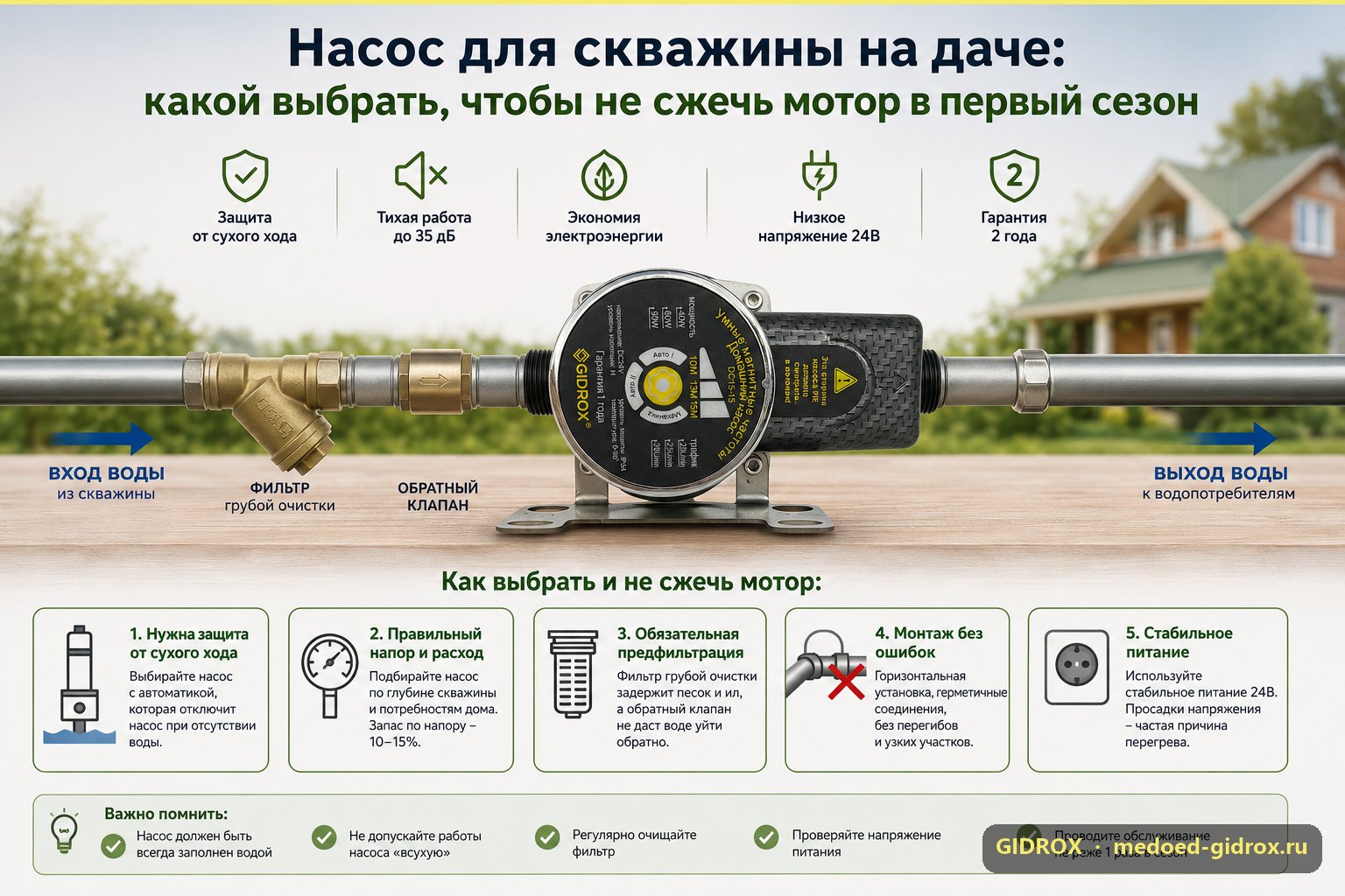 Насос для скважины на даче: какой выбрать, чтобы не сжечь мотор в первый сезон