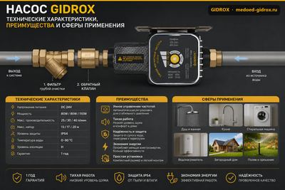 Насос GIDROX: технические характеристики, преимущества и сферы применения