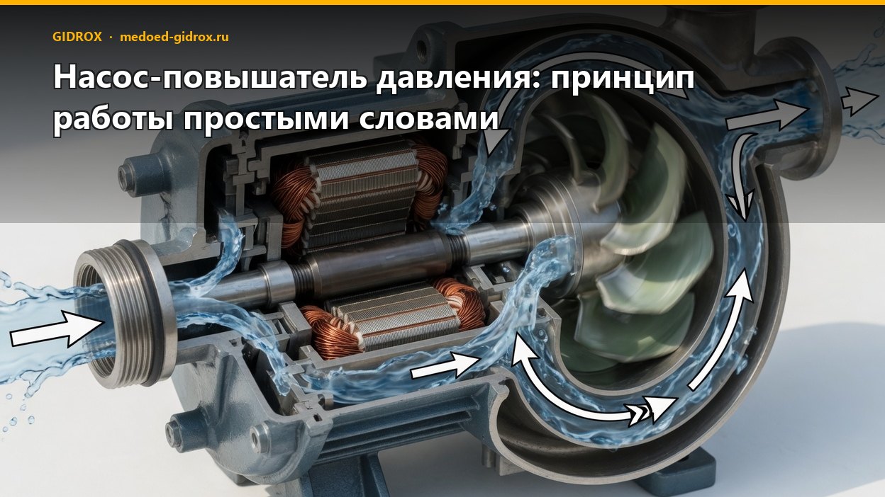 Насос-повышатель давления: принцип работы простыми словами