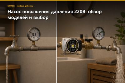 Насос повышения давления 220В: обзор моделей и выбор