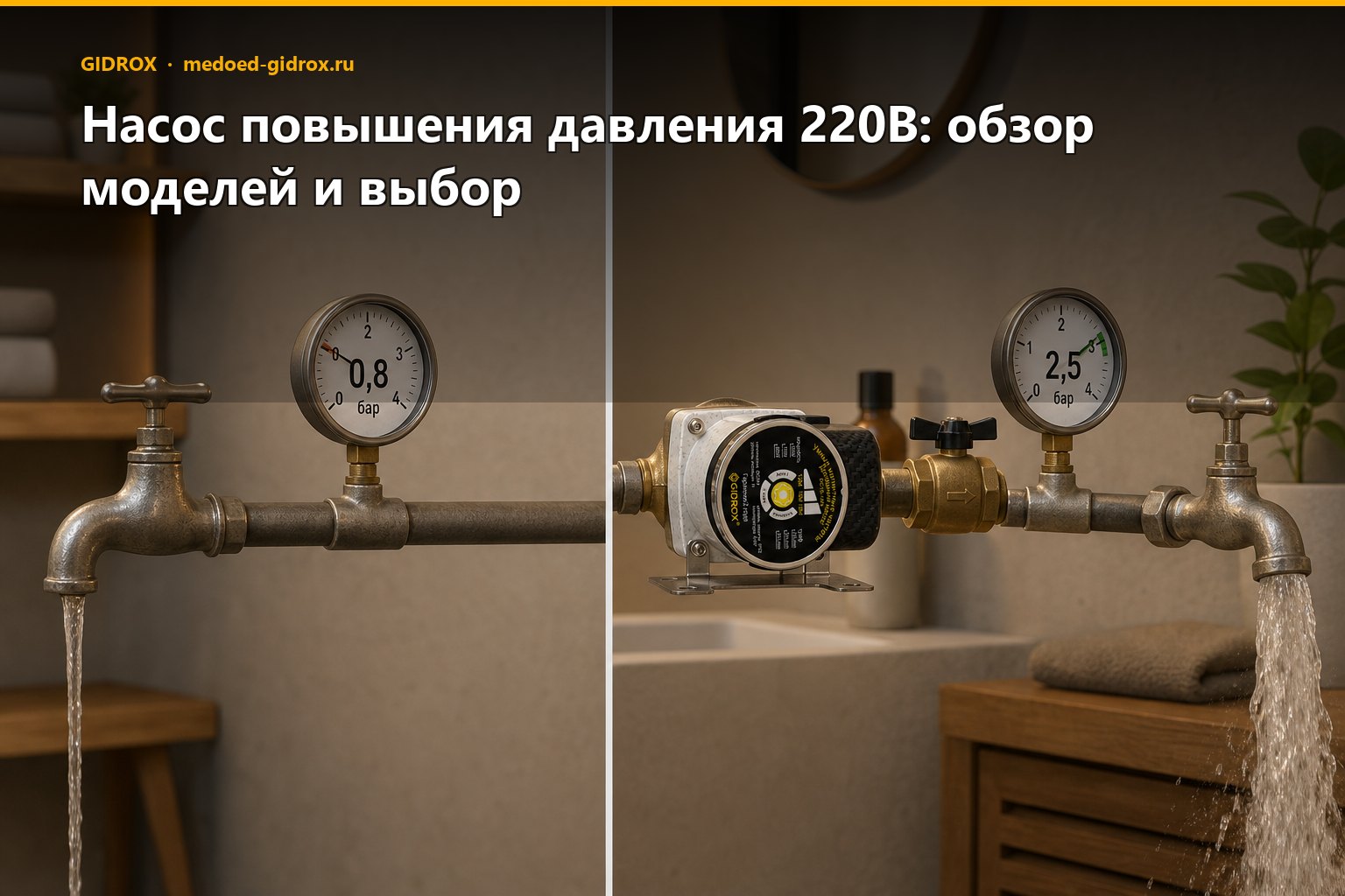 Насос повышения давления 220В: обзор моделей и выбор