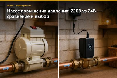 Насос повышения давления: 220В vs 24В — сравнение и выбор