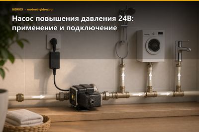 Насос повышения давления 24В: применение и подключение