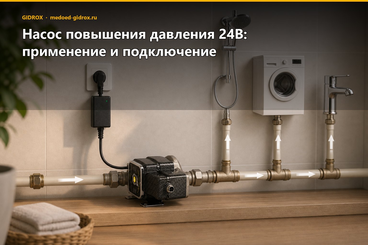 Насос повышения давления 24В: применение и подключение