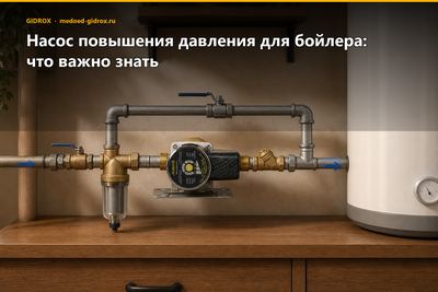 Насос повышения давления для бойлера: что важно знать