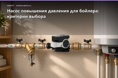 Насос повышения давления для бойлера: критерии выбора