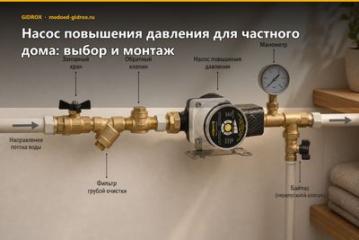 Насос повышения давления для частного дома: выбор и монтаж