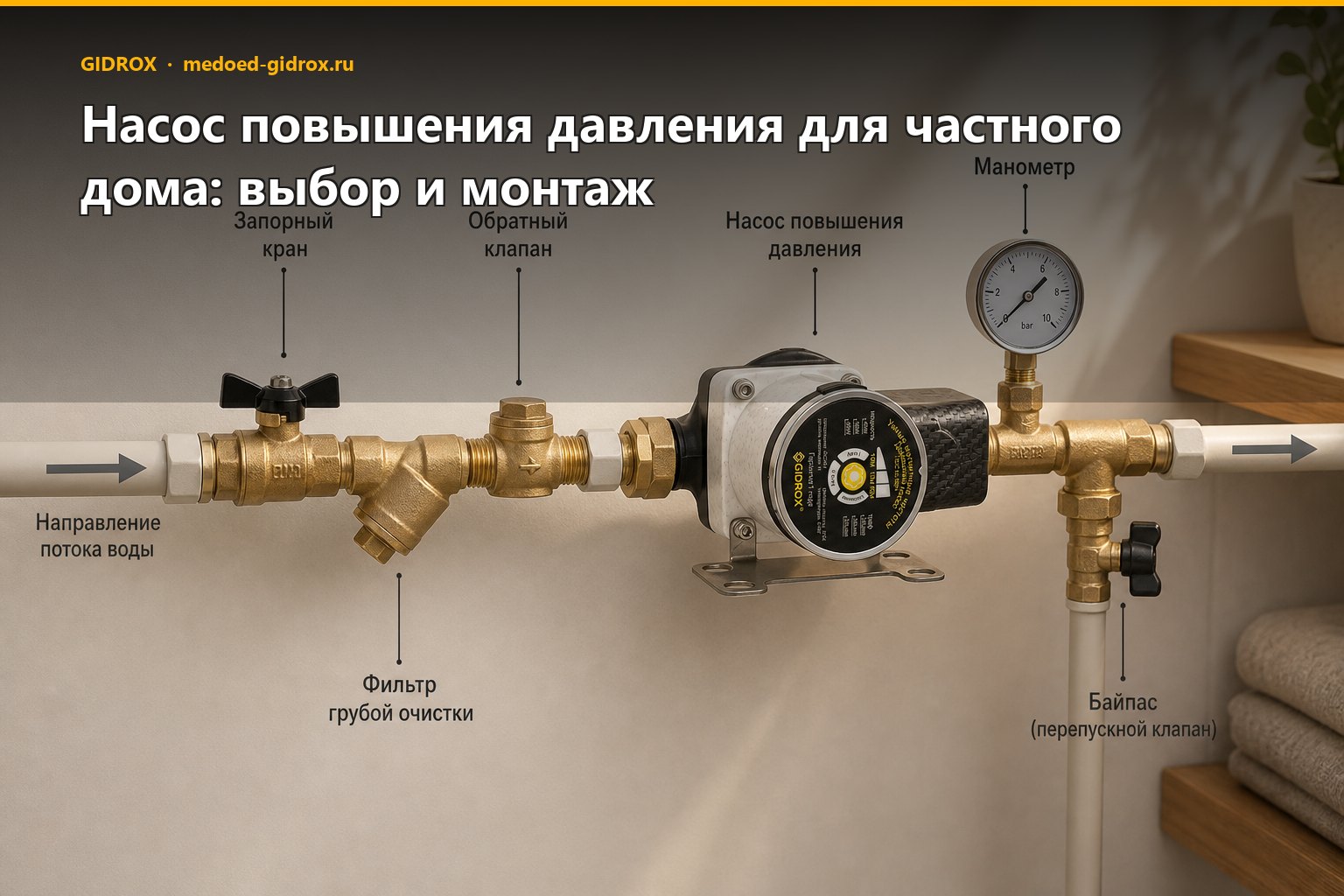 Насос повышения давления для частного дома: выбор и монтаж
