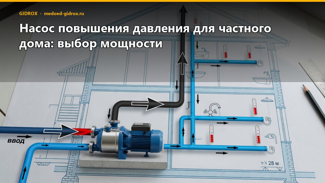 Насос повышения давления для частного дома: выбор мощности