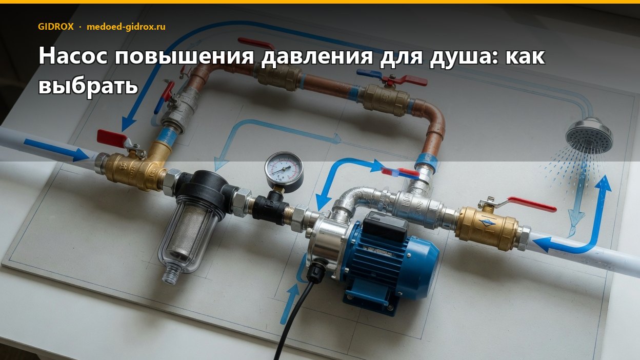 Насос повышения давления для душа: как выбрать