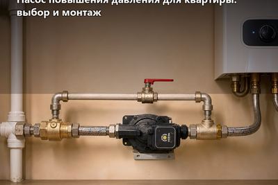 Насос повышения давления для квартиры: выбор и монтаж