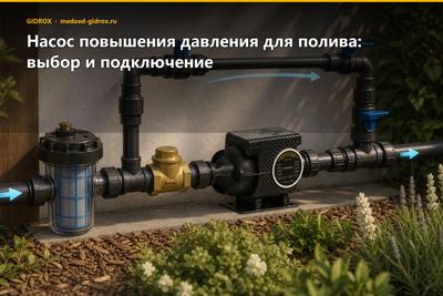Насос повышения давления для полива: выбор и подключение