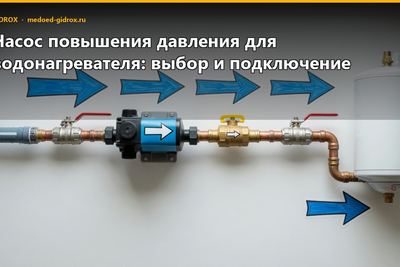 Насос повышения давления для водонагревателя: выбор и подключение