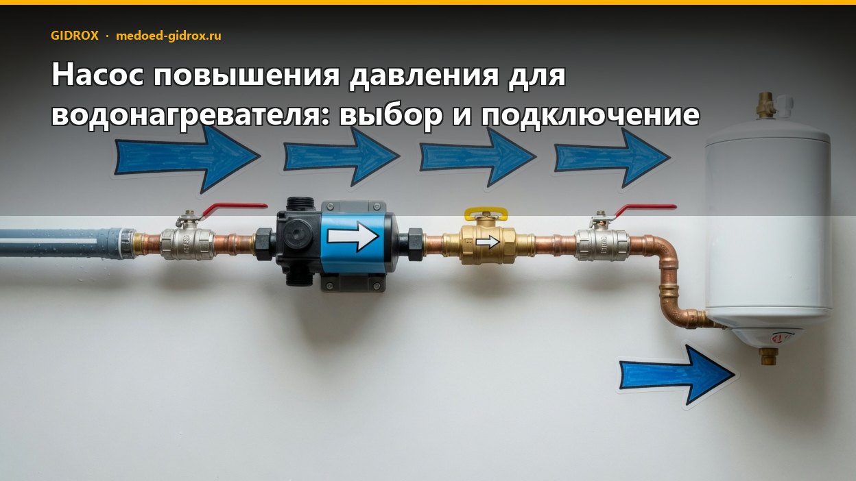 Насос повышения давления для водонагревателя: выбор и подключение