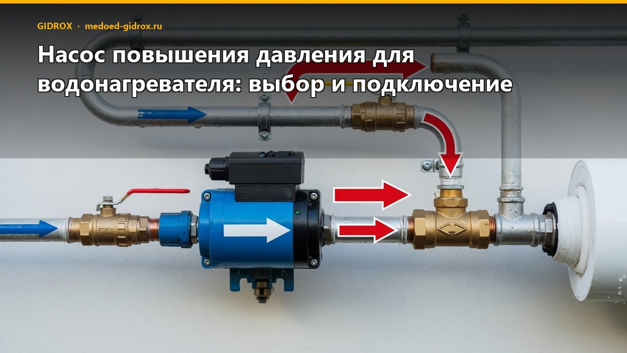 Насос повышения давления для водонагревателя: выбор и подключение