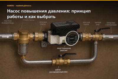 Насос повышения давления: принцип работы и как выбрать
