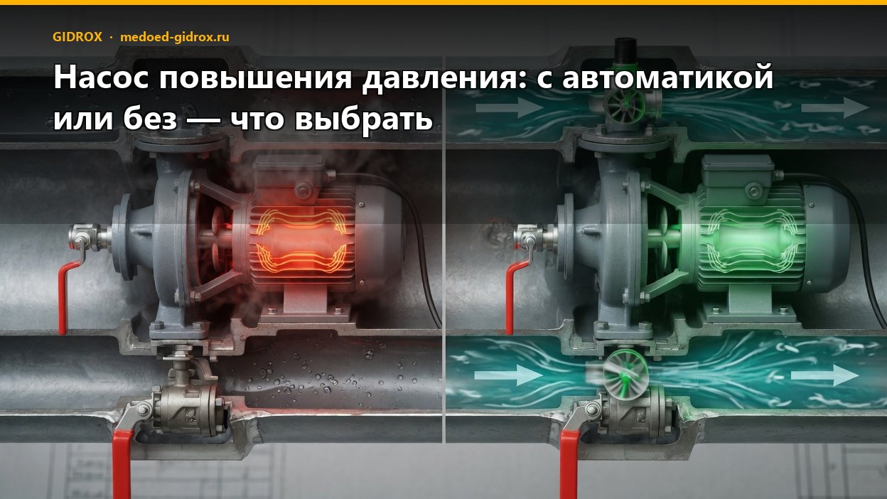 Насос повышения давления: с автоматикой или без — что выбрать