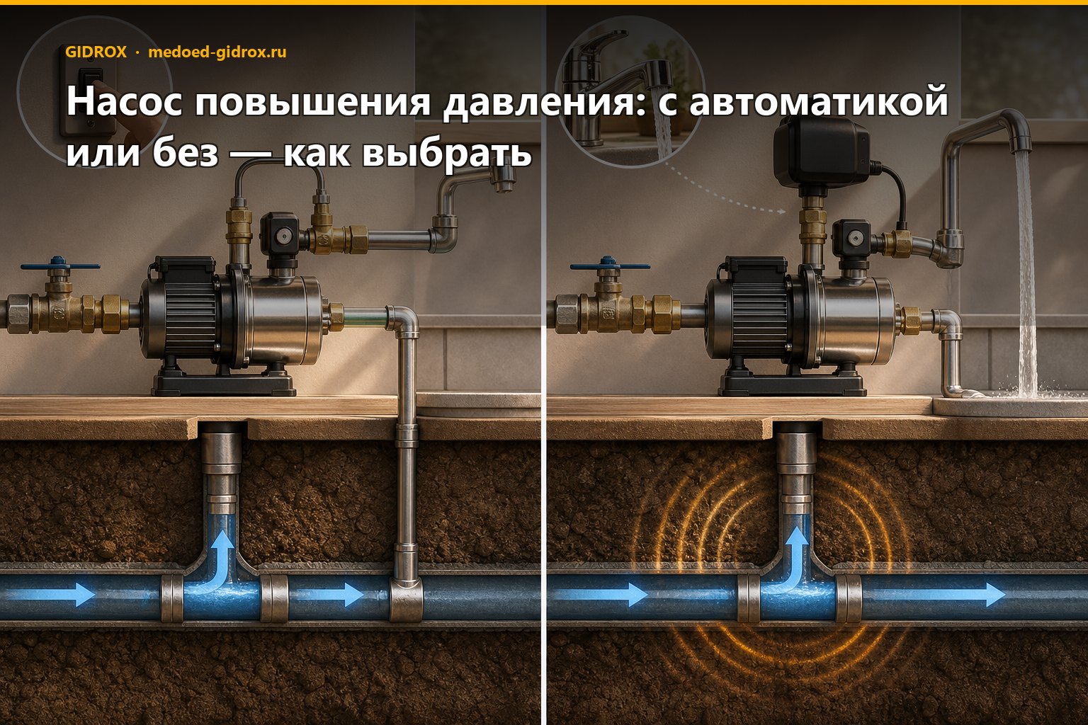 Насос повышения давления: с автоматикой или без — как выбрать