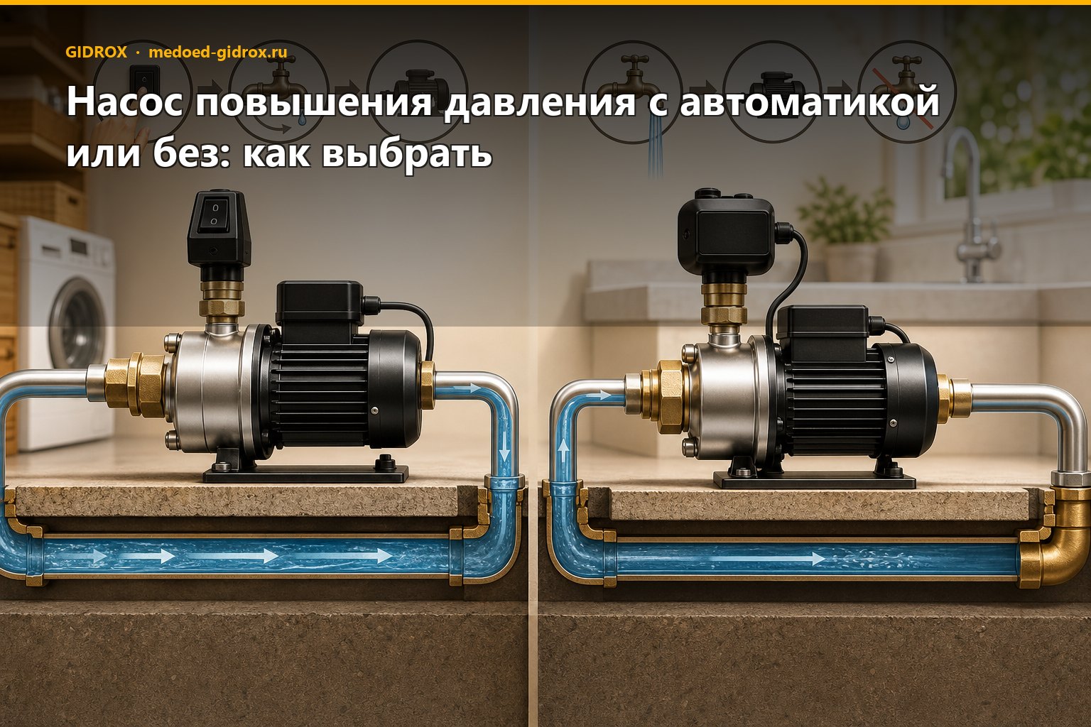 Насос повышения давления с автоматикой или без: как выбрать