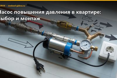 Насос повышения давления в квартире: выбор и монтаж