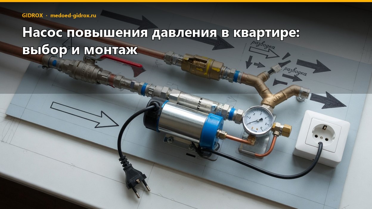 Насос повышения давления в квартире: выбор и монтаж