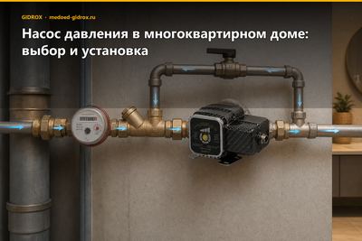 Насос давления в многоквартирном доме: выбор и установка