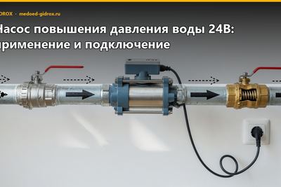 Насос повышения давления воды 24В: применение и подключение