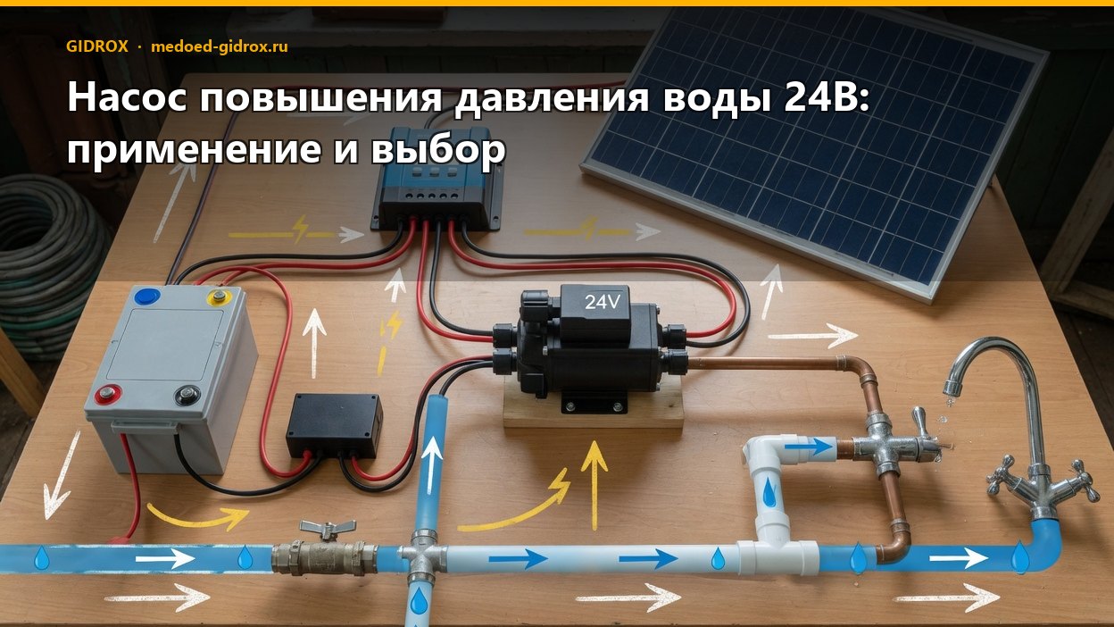 Насос повышения давления воды 24В: применение и выбор