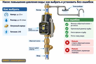 Насос повышения давления воды: как выбрать и установить без ошибок