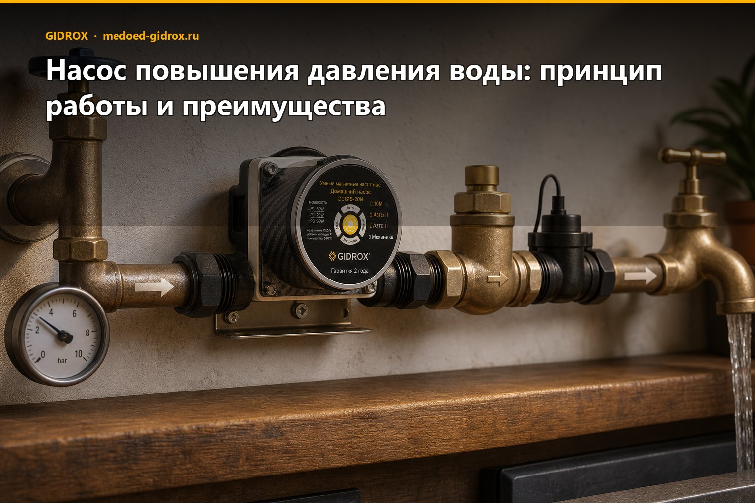 Насос повышения давления воды: принцип работы и преимущества