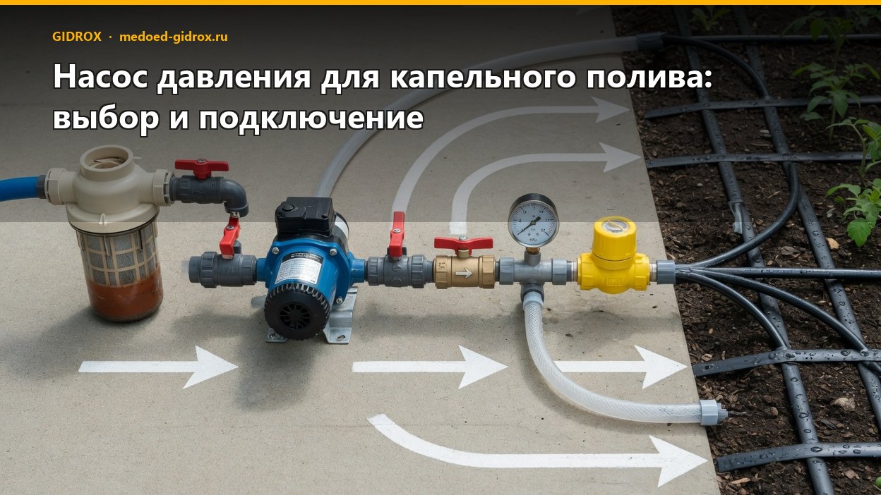 Насос давления для капельного полива: выбор и подключение