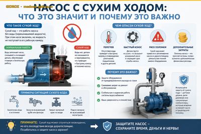 Насос с сухим ходом: что это значит и почему это важно