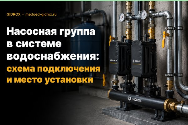 Насосная группа в системе водоснабжения: схема подключения и место установки