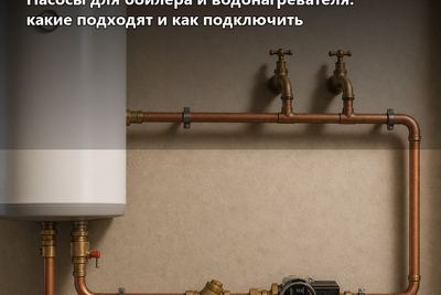 Насосы для бойлера и водонагревателя: какие подходят и как подключить