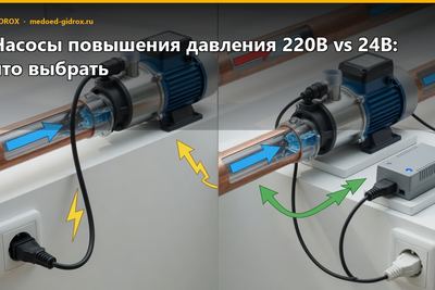 Насосы повышения давления 220В vs 24В: что выбрать