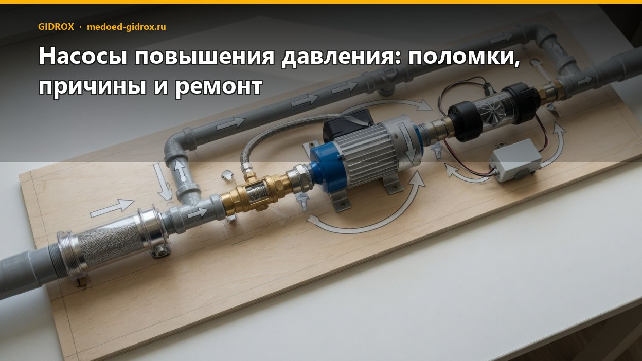 Насосы повышения давления: поломки, причины и ремонт