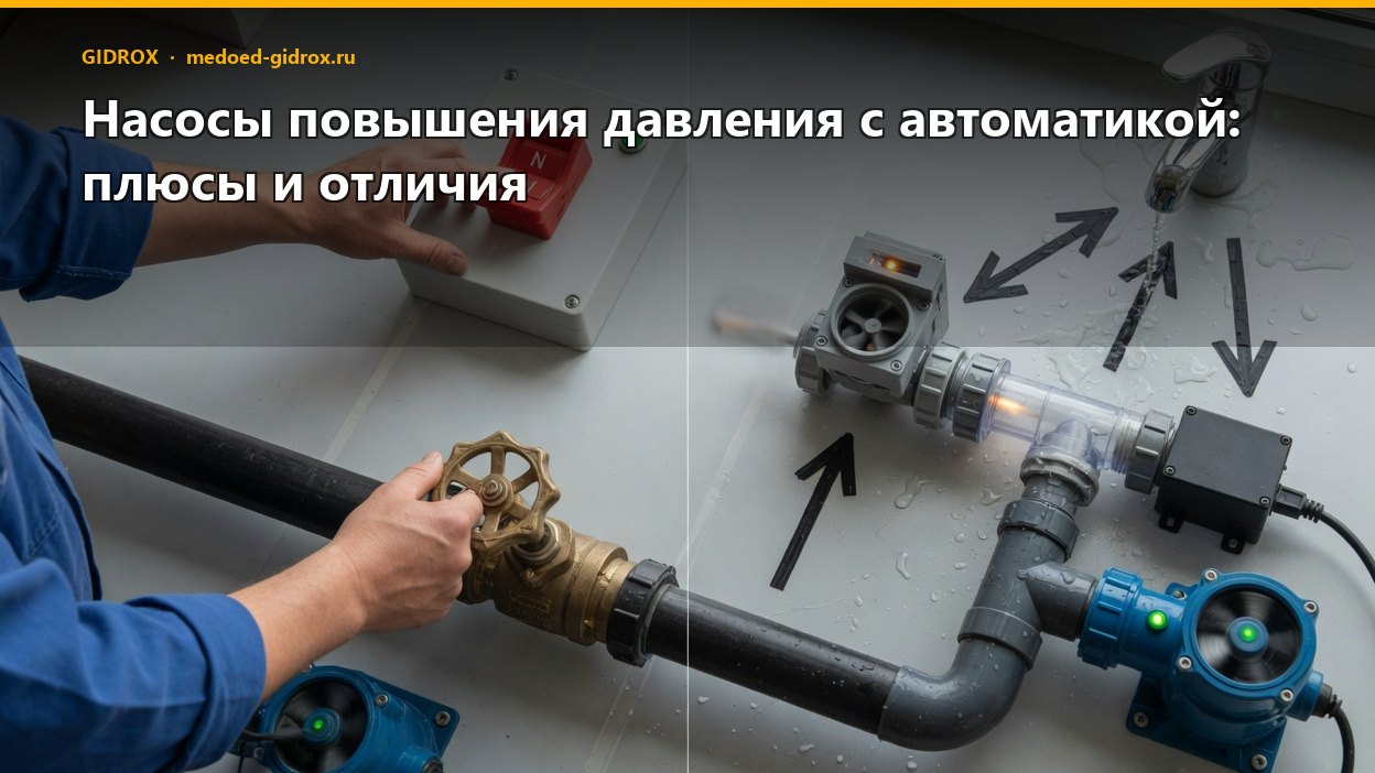 Насосы повышения давления с автоматикой: плюсы и отличия