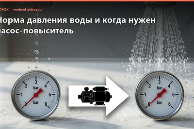 Норма давления воды и когда нужен насос-повыситель