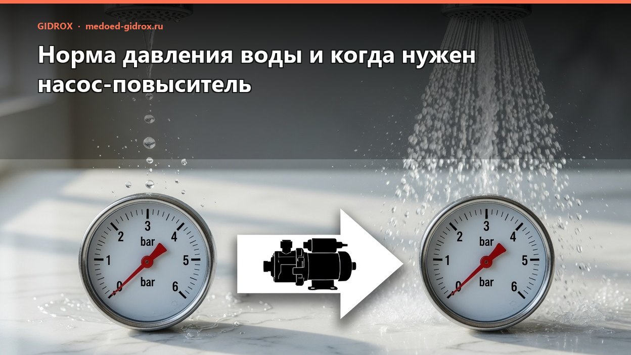 Норма давления воды и когда нужен насос-повыситель