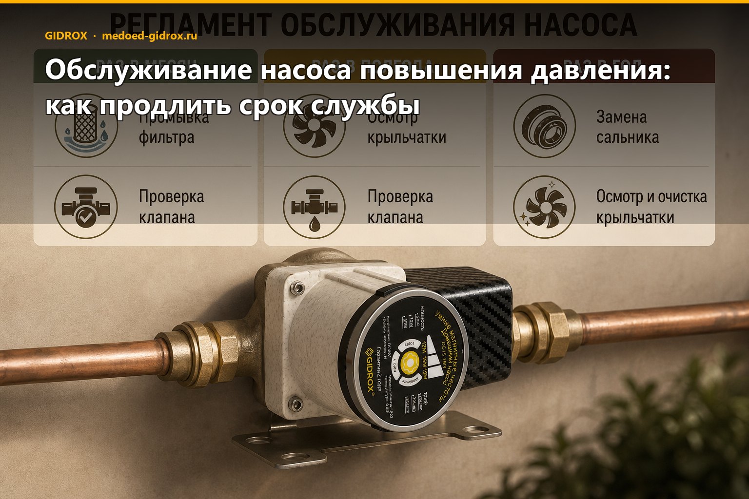 Обслуживание насоса повышения давления: как продлить срок службы