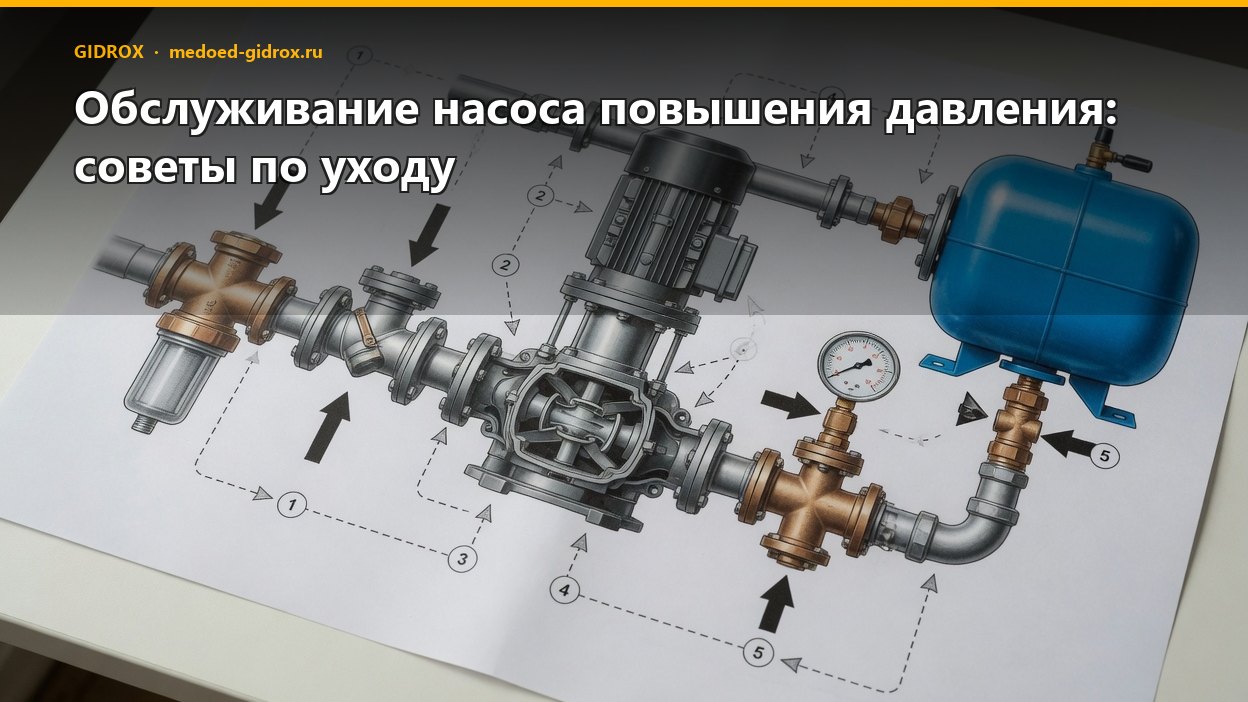 Обслуживание насоса повышения давления: советы по уходу