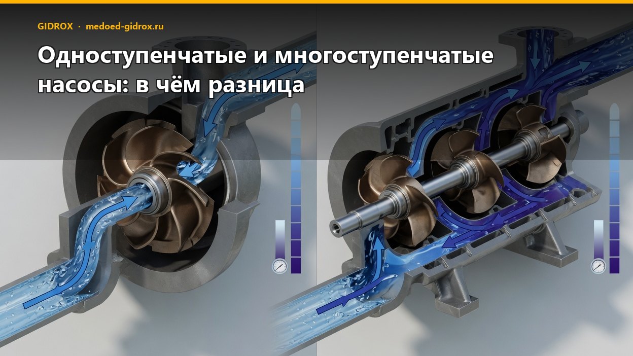 Одноступенчатые и многоступенчатые насосы: в чём разница
